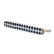Black and White Checkerboard Resin and Wood Door Handle - 8.5 Inch